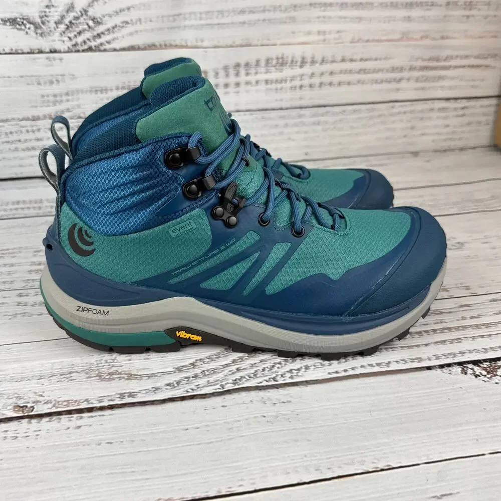Topo Athletic Trailventure 2 WP Womens US 10 Hiking Boots Ocean Blue